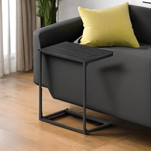 VASAGLE C Shape End Table for Couch or Sofa, Industrial Small Side Table - Image 6