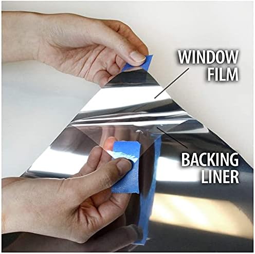 BDF S05 Window Film Daytime Privacy and Heat Control Mirror Silver 5 (Very Dark) - 24in X 24ft - Image 5