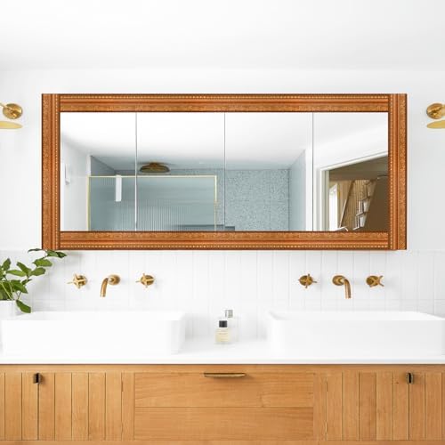 AbaBoorty Wood Wallpaper Border 196"X4.1" 3D Peel and Stick Wall Border Waterproof Tiles Sticker Wallpaper Self Adhesive Removable Wall Stickers for Ceiling Bedroom Living Room Decor - Image 5