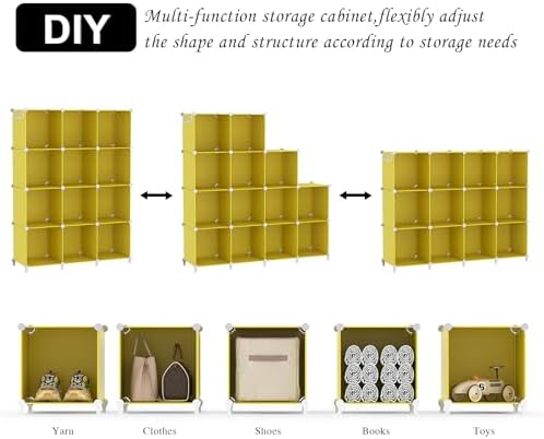 AWTATOS Cube Storage Organizer Closet Organizers 12 Cube Storage Shelves - Image 6