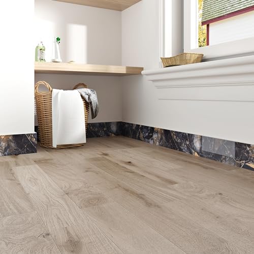 Wallercity Black/Gold Peel and Stick Wallpaper Borders for Kitchen Bathroom Marble Countertops Border Contact Paper Vinyl Waterproof Border Stickers for Wall Decor Corner Mirror Frame 3.94''x197'' - Image 2
