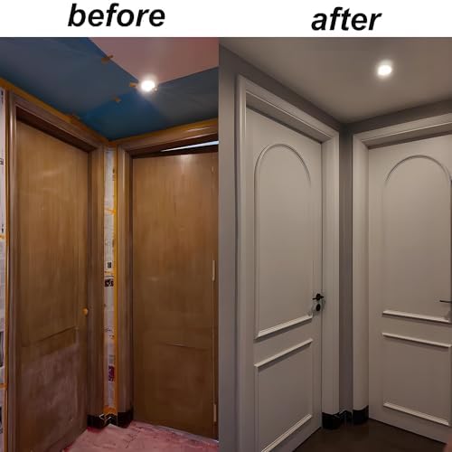 20FT Peel and Stick Door & Wall Trim, 0.78in Flexible Self Adhesive TPE Molding for Door Frame, Mirror Frame, Cabinet Edge & Accent Decor, Matte White - Image 4