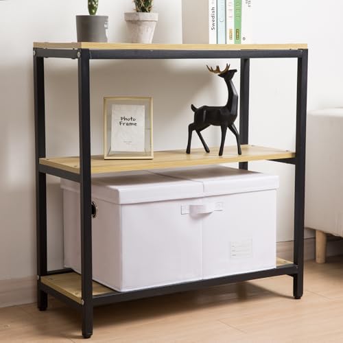 PRANDOM Collapsible Storage Box with Lid [3-Pack] Leather Fabric Foldable Storage Bin Organizer Container Basket Cube with Cover for Home Bedroom Closet Office Nursery White(22.8X15.7X11.8) - Image 2