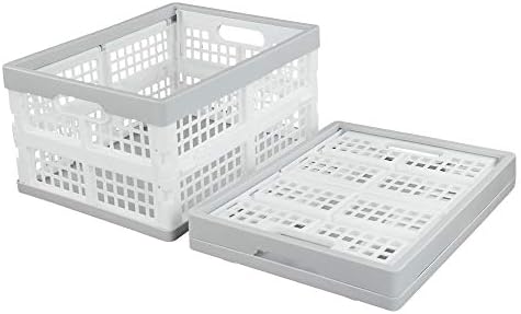 Vababa 3-Pack Plastic Stackable Collapsible Storage Crate, 15 L - Image 6