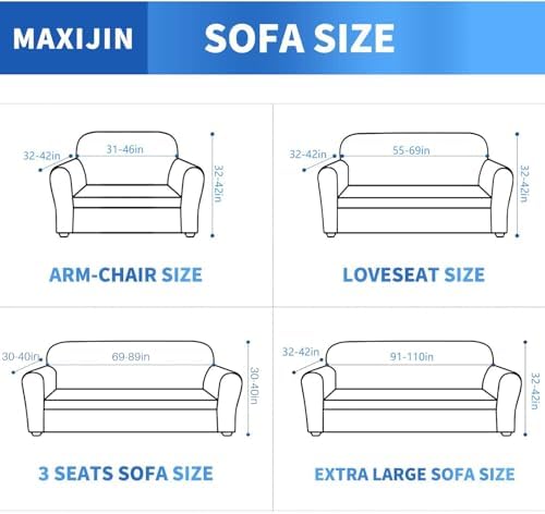 MAXIJIN Couch Covers for 3 Cushion Couch Sofa (71"-91"), 1-Piece Stretch Sofa Cover Slipcover Furniture Protector with Elastic Bottom for Kids,Dogs (Large, Diamond Pattern Beige) - Image 6