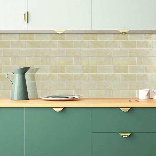 STICKGOO 10-Sheet Subway Tile Peel and Stick Backsplash, Self Adhesive Vinyl Wall Tiles, Stick on Backsplash for Kitchen and Bathroom(Thicker Design) - Image 5