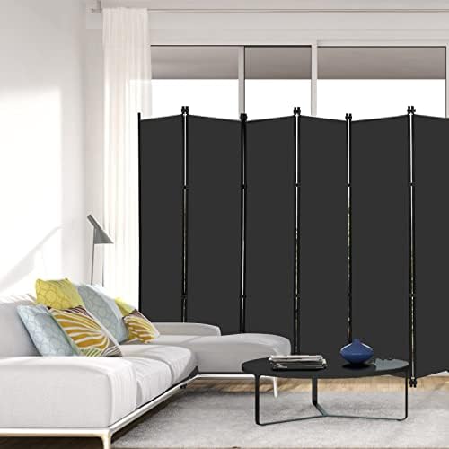 MAYOLIAH 6 Panel Folding Privacy Screen 9ft Wide 6ft Tall Room Divider - Image 2