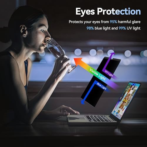 Magnetic Privacy Screen Protector Compatible with MacBook Neo 13 Inch (2026, A18 Pro), Removable Anti Spy Blue Light Glare Shield Laptop Private Security Filter for 13in Mac Computer - Image 4