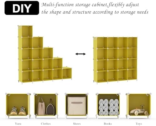 AWTATOS Cube Storage Organizer, Closet Organizers Storage Shelf, 16 Cube - Image 5