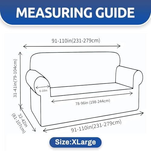 YEMYHOM Couch Cover Latest Jacquard Design High Stretch Extra Large Sofa Covers Pet Dog Cat Proof Oversized Slipcover Non Slip Magic Elastic Furniture Protector (X-Large, Begonia Leaf Coffee) - Image 6