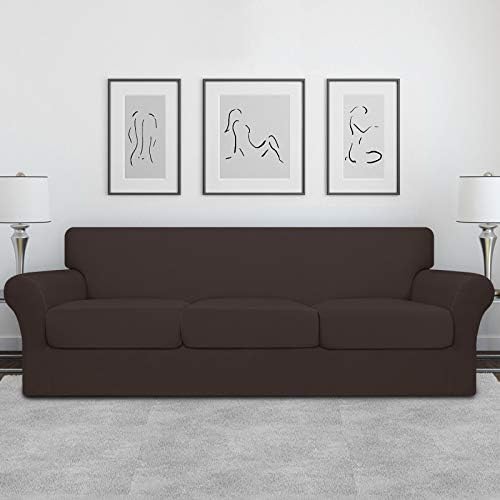 Easy-Going 4 Pieces Oversized Stretch Couch Cover for Dogs Washable - Image 2