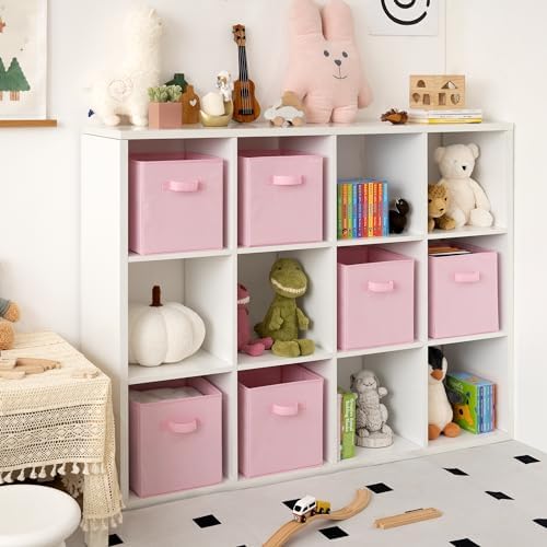 GRANNY SAYS 11 Inch Cube Storage Bins, 6-Pack Storage Cube Organizer, Pink - Image 2
