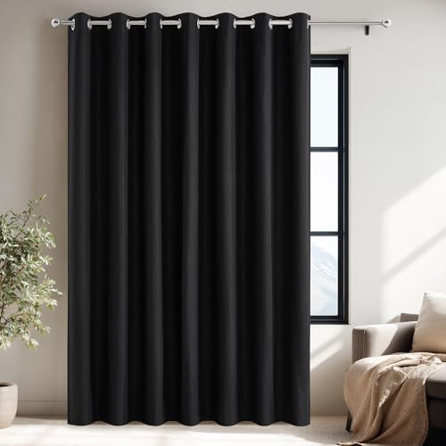 NICETOWN 100% Black Out Curtain for Patio Sliding Door, W100 x L108 in by NICETOWN