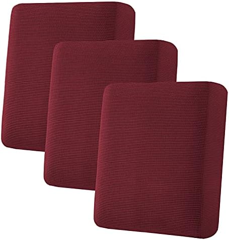 H.VERSAILTEX Super Stretch Stylish Cushions Covers/Furniture Cover Spandex Jacquard Small Checked Pattern Super Soft Slipcover Washable Individual by HVERSAILTEX