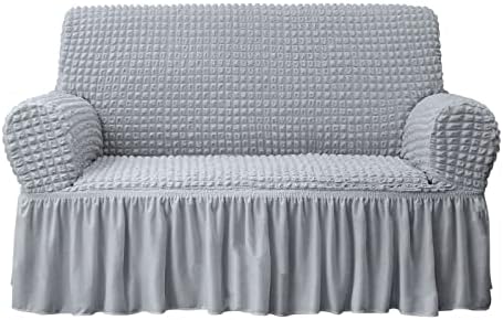 NICEEC Loveseat Covers Washable Love Seat Couch Covers Slipcover with Skirt by NICEEC