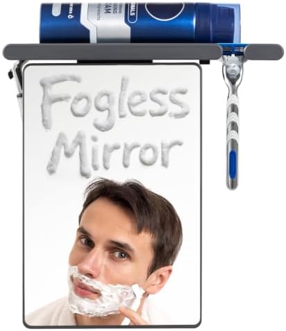TAILI Shower Mirror Fogless for Shaving,Fogless Mirror for Shower with Tray by TAILI
