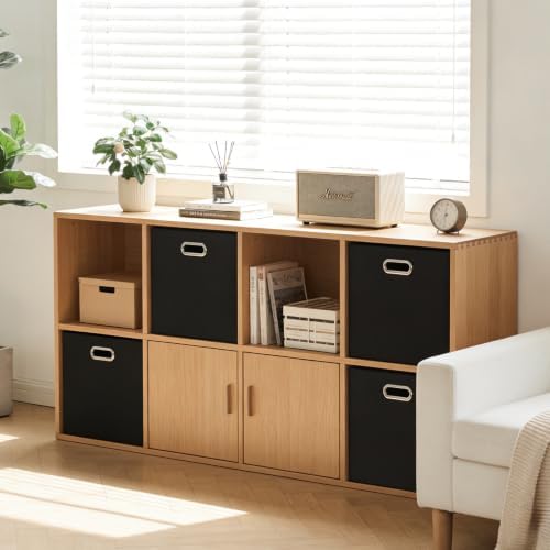 13x13 Storage Cubes Basket Containers for Shelf Cabinet Bookcase Boxes - Image 7