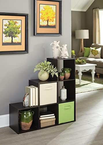 ClosetMaid Cubeicals 3-2-1 Cube Storage Shelf Organizer Bookshelf - Vertical/Horizontal, Easy Assembly - Espresso Wood Finish - Image 6