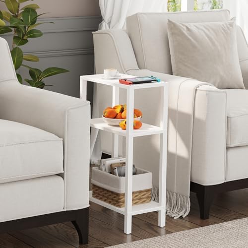 TUTOTAK Narrow Side Table, 3-Tier Small End Table for Couch - Image 3