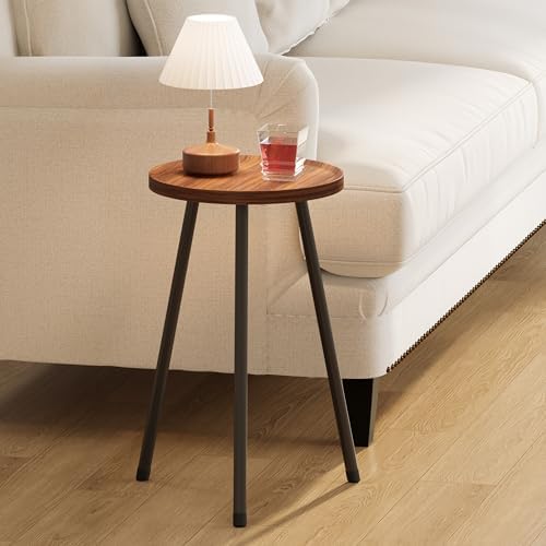 Small Couch Side Table, Drink Table, Mini Round End Table, Coffee Table, Snack Table for Small Spaces, Living Room, Bedroom, Sofa LET520DR by Unknown