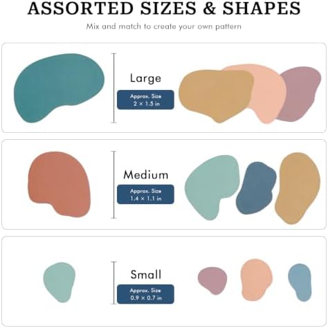 720 Pcs Boho Terrazzo Stickers | Irregular Polka Dot Peel-and-Stick Vinyl Decals for Walls & Other Smooth Surfaces - Image 4