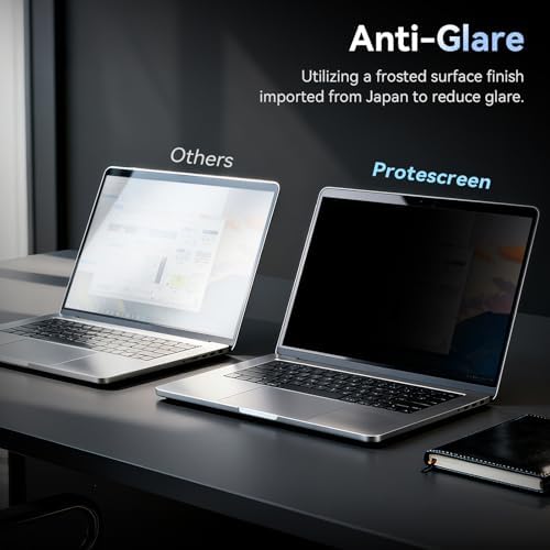 360° Laptop Privacy Screen 14 Inch for 16:9 Computer, 14" Monitor 4 Way Privacy Anti Glare Protector Blue Light Filter Shield Film Compatible with Lenovo/Hp/Dell/Acer/Asus/Thinkpad/Envy/Toshiba - Image 5