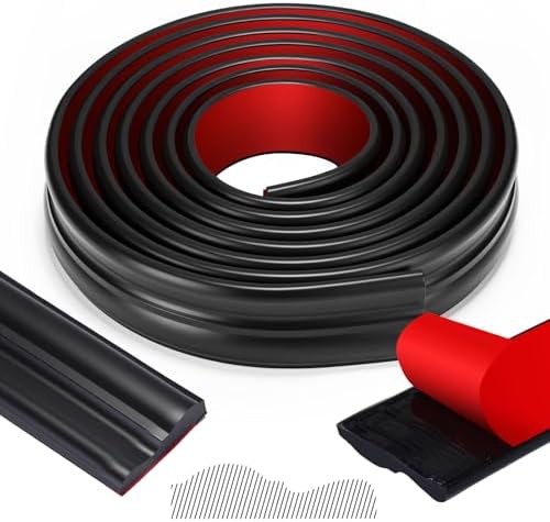 118 Inch x 1.57 in Peel and Stick Wall Molding Trim Black Chair Rail Panel Flexible Self Adhesive 3D Crown Moulding Trim for DIY Home Wall Decor Mirror Protection Door Cabinet Frame (Stylish) by Innconee
