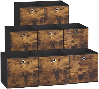 SONGMICS Storage Cubes, Set of 8, 11-Inch Foldable Closet Organizers by Unknown