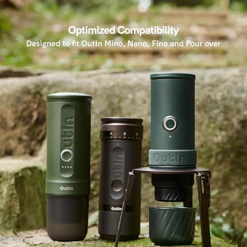 OutIn Ultra-Portable Foldable Coffee Stand with Carabiner - Image 4