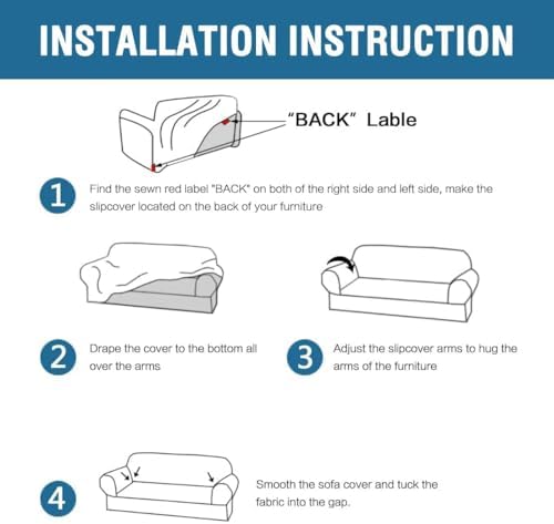 H.VERSAILTEX Stretch Velvet Sofa Covers for 3 Cushion Couch Covers Furniture Protector Soft with Non Slip Elastic Bottom, Crafted from Thick Comfy Rich Velour (Large Sofa 90"-97", French Oak) - Image 6