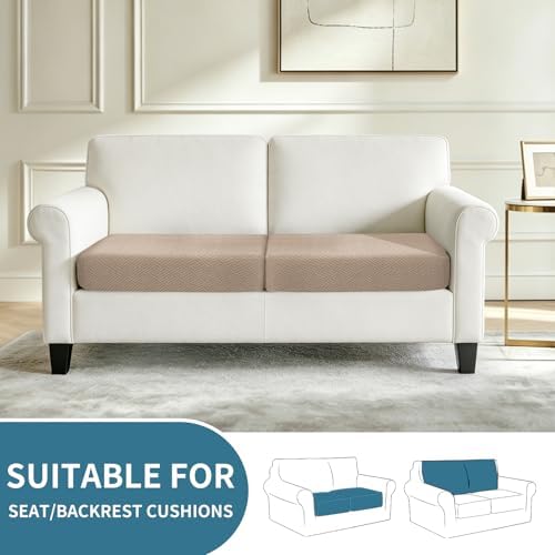 XINEAGE 2 Piece Stretch Couch Cushion Covers Individual Sofa Slipcovers - Image 2
