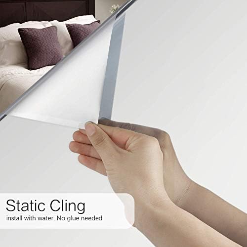 Volcanics One Way Window Privacy Film Daytime Privacy 23.6" x 78", Silver - Image 4