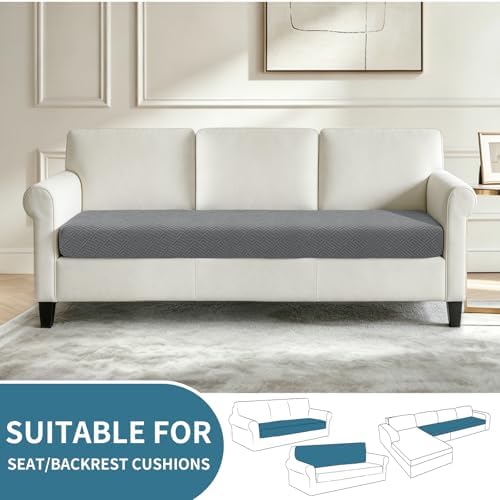 XINEAGE 4 Piece XL Stretch Couch Cushion Covers Individual Sofa Slipcovers - Image 2