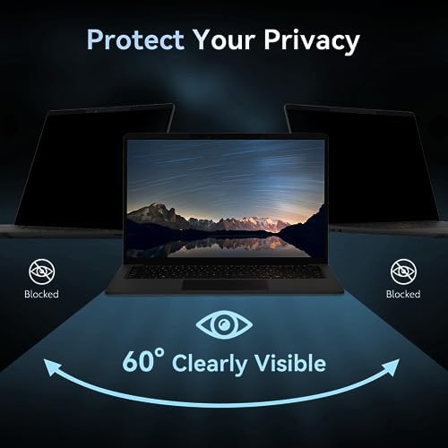 Mamol Magnetic Laptop Privacy Screen 15.6 inch ,16:9 Aspect Removable Anti Glare Protector Blue Light Privacy Screen Filter,Filter Shield Compatible with HP/Dell/Acer/Asus/Samsung/Lenovo/Thinkpad Envy - Image 3