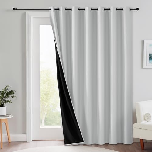 RYB HOME Extra Long 100% Blackout Room Divider Curtains for Bedroom Office by RYBHOME
