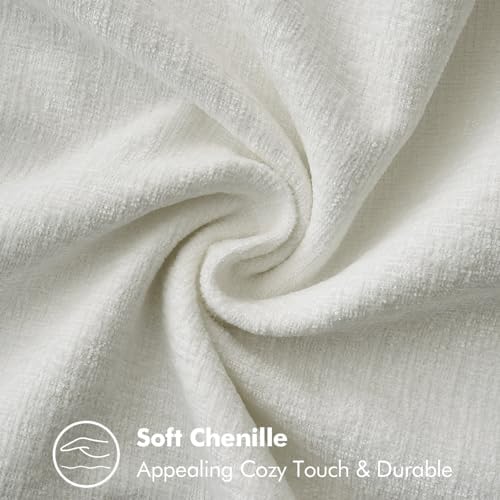 MIULEE Decorative Lumbar Throw Pillow Covers 12x20 Inch Pure White 2 Pack - Image 4