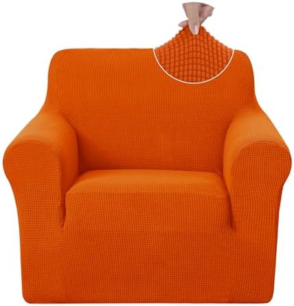 U-NICE HOME Stretch Recliner Chair Cover Armchair Slipcover, Orange by U-NICEHOME