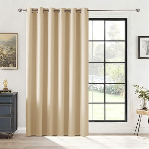 RYB HOME Blackout Thermal Insulated Curtain for Sliding Glass Door by RYBHOME