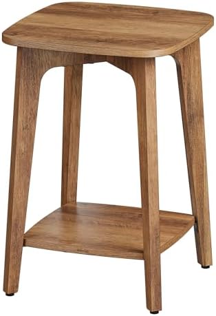 VASAGLE Side Table, 2-Tier Small Square End Table, Nightstand - Image 6