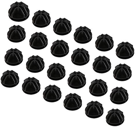 C&AHOME 24 pcs Wire Cube Plastic Connectors for Metal Cube Grid Unit Black by CAHOME