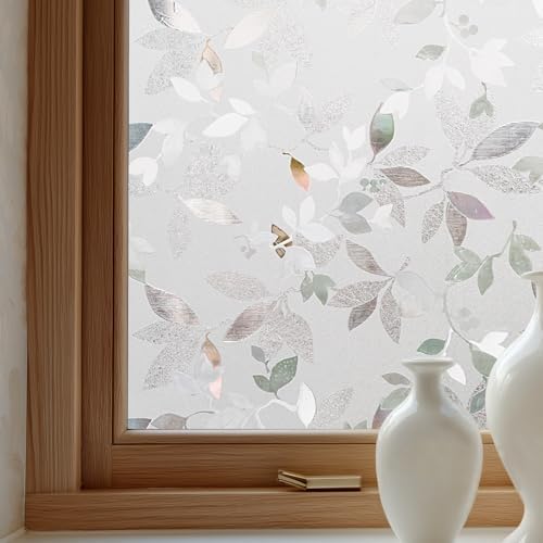 OHTMERU Window Privacy Film Decorative Non-Adhesive, Reusable, Anti-Glare by OHTMERU