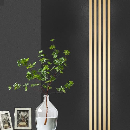 Coengwui Peel and Stick Metal Molding Trim, Self-Adhesive Stainless Steel for Wall, Fireplace, Mirror Edging and Craft Decoration (Glossy Gold, 20ft x 0.6in) - Image 6