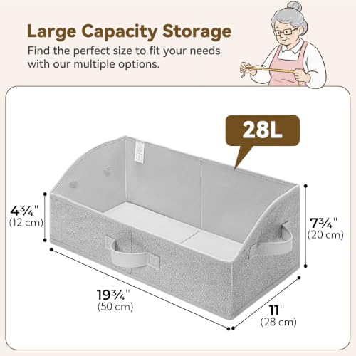GRANNY SAYS Purse Organizer for Closet, Large, Gray, 3-Pack - Image 6