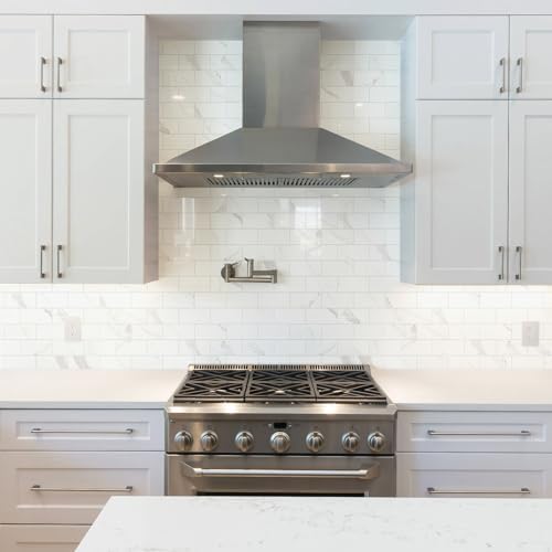 Vamos Tile 100-Piece Peel and Stick Backsplash Seamless Tile,3''x6'' Glossy Statury White Marble with White Grout PVC Subway Tile,Stick on Backsplash for Kitchen/Bathroom/Laundry Room - Image 2