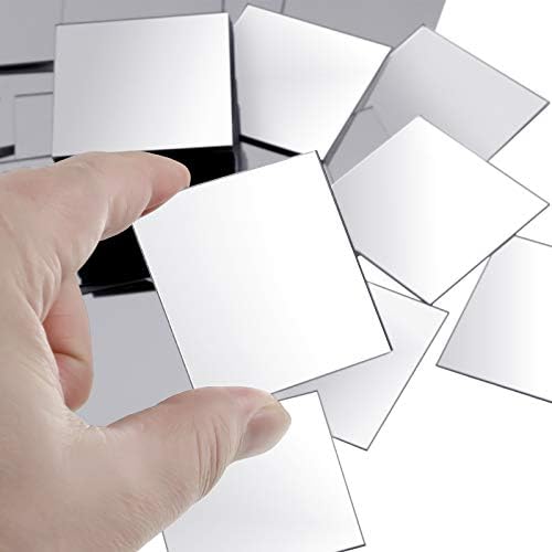 Jetec 50 Pcs Small Acrylic Square Mirror Tiles for Crafts DIY,2 Inches - Image 6