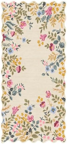 Front Door Mat Indoor Entrance - 2x4.3 Beige Colorful Floral Washable Layered Doormat Outdoor Entrance Porch Rug Non-Slip Boho Runner Rug for Kitchen Hallway Bedroom Laundry Room Porch Decor - Image 7