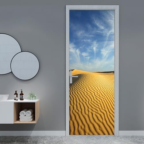 KACOLOR 3D Door Stickers Murals Peel and Stick Removable Door Decals Wallpaper for Home Office Bedroom Living Room Wall Decoration 30.3"W x 78.7"H, SP-F24054 - Image 2