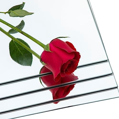 Glass Full Length Mirror Tiles, 14" x 12" x 4PCS Home Gym Mirror for Wall - Image 5