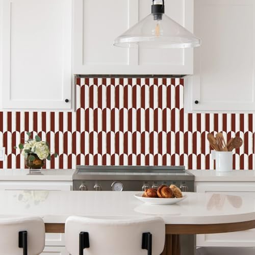 Vamos Tile Peel and Stick Backsplash Seamless Tile,Fish Scale,Matt,10-Sheet - Image 6