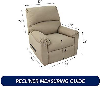 PureFit Stretc Recliner Chair Covers Fleece Soft Couch Covers for Sofa - Image 6